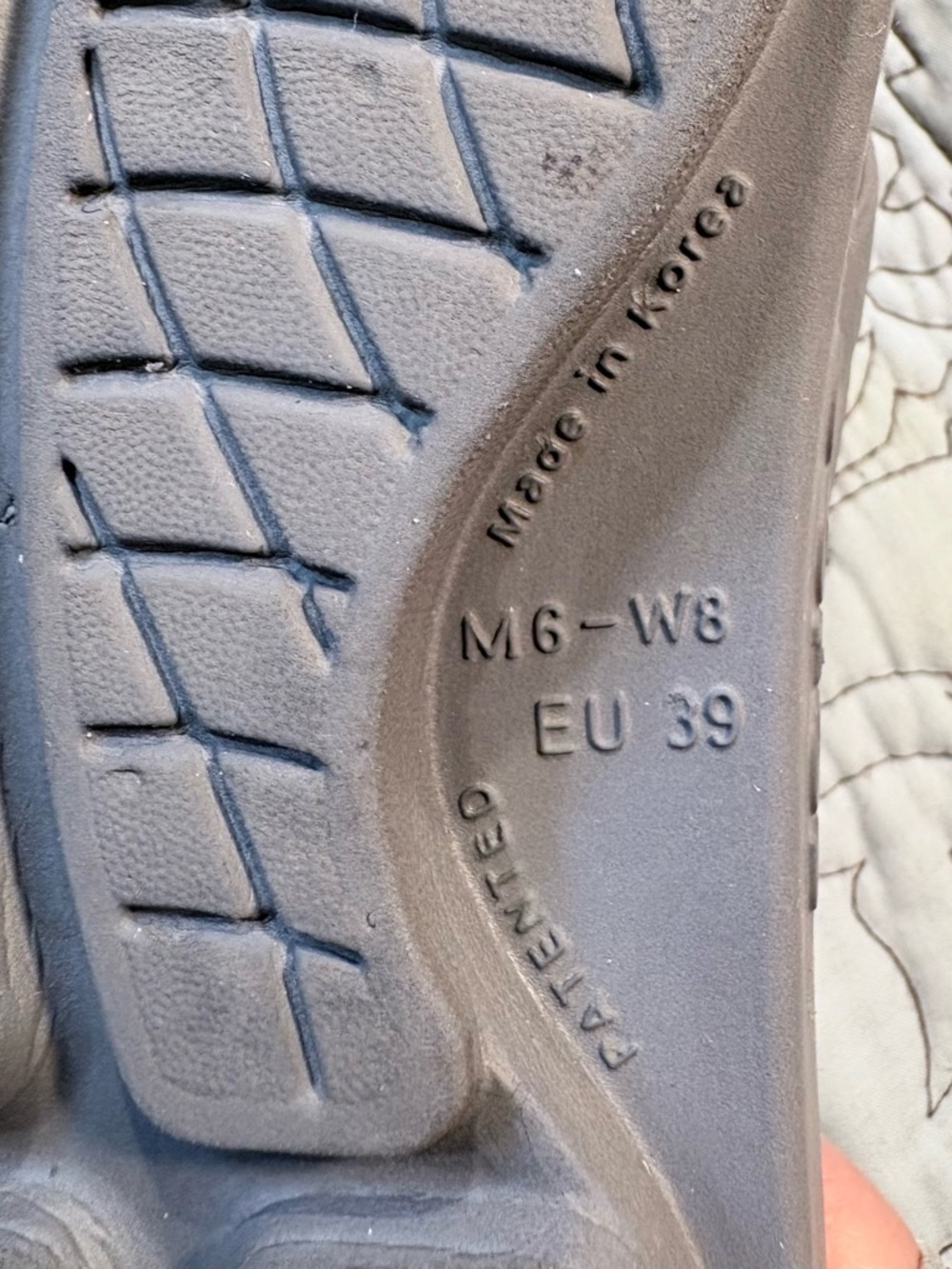 OOFOS OOriginal Recovery Sandals Slate Gray Thong Comfort Arch Support W8 M6💛 - Picture 7 of 10